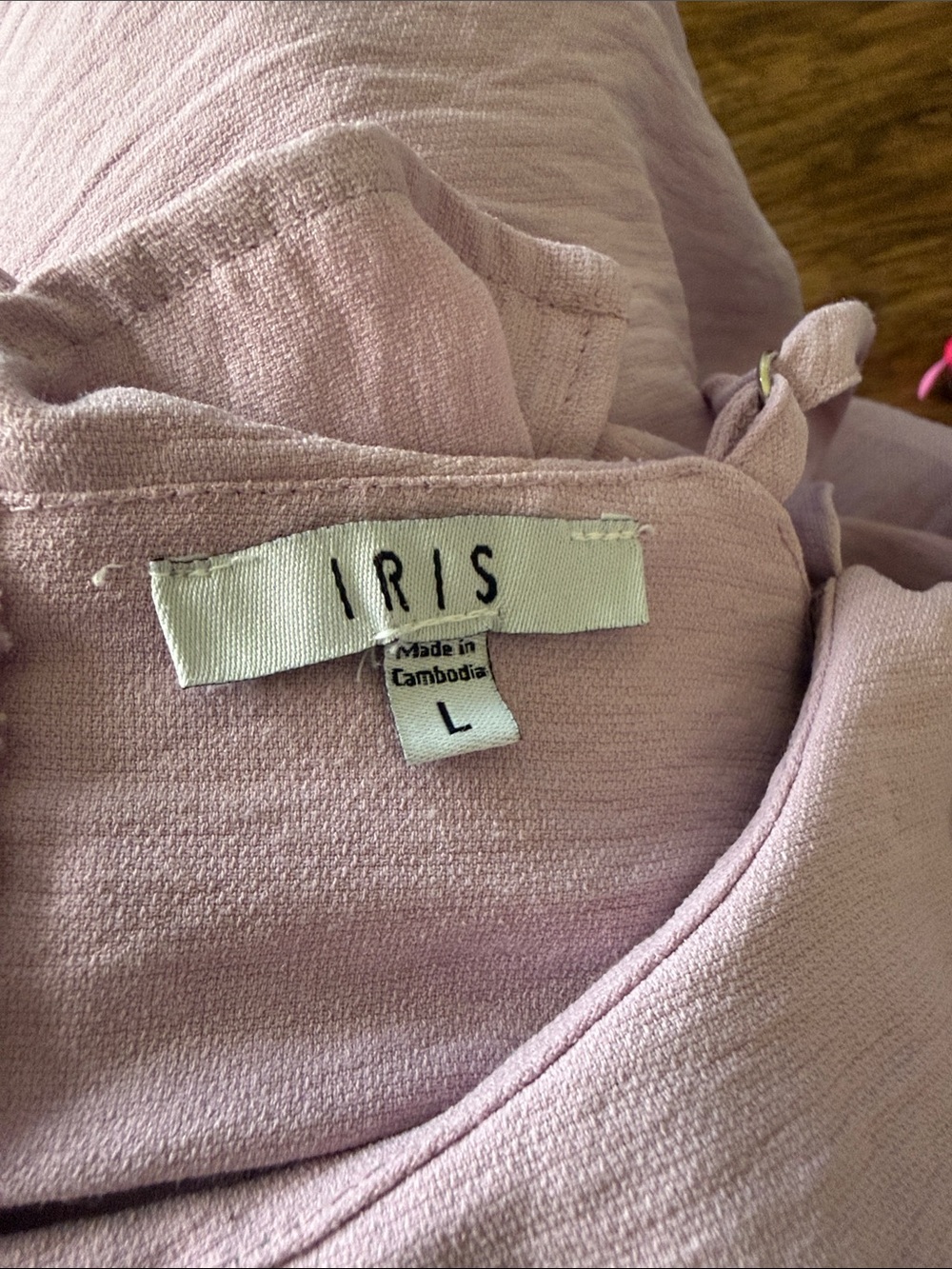 iris Pink Ruffle Off-Shoulder One-Piece Romper - Picture 2 of 2
